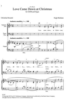 Hugh Benham: Love Came Down at Christmas: Gemischter Chor mit Begleitung