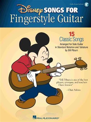 Disney Songs for Fingerstyle Guitar: (Arr. Bill Piburn): Gitarre Solo