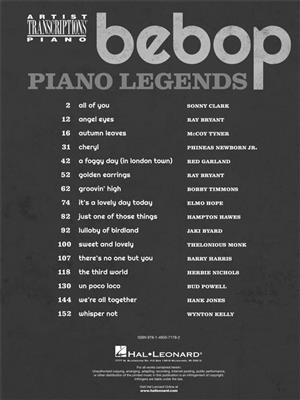 Bebop Piano Legends: Klavier Solo