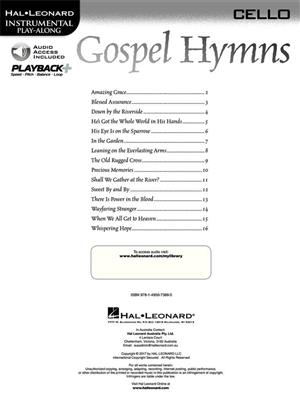 Gospel Hymns for Cello: Cello Solo
