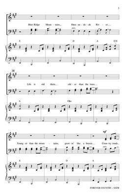 Forever Country: (Arr. Mark Huff): Gemischter Chor mit Begleitung