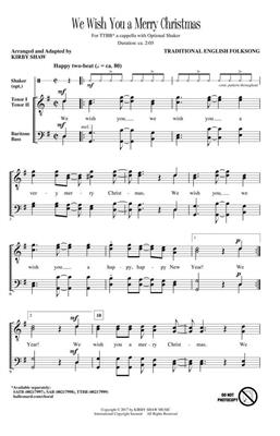 We Wish You a Merry Christmas: (Arr. Kirby Shaw): Männerchor A cappella