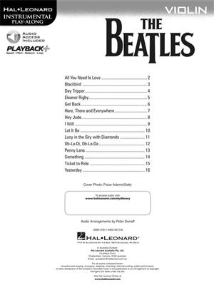 The Beatles - Instrumental Play-Along: Violine Solo