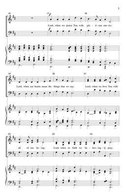 Bryan Jeffery Leech: Lord, When We Praise You with Glorious Music: Gemischter Chor mit Begleitung
