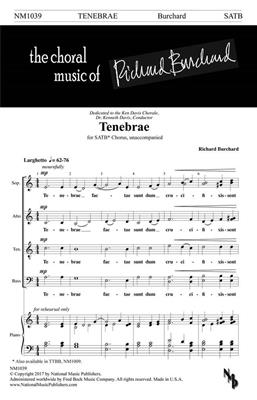 Richard Burchard: Tenebrae: Gemischter Chor A cappella