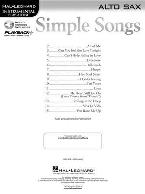 Simple Songs: Altsaxophon