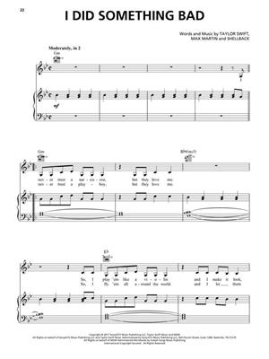 Taylor Swift - Reputation: Klavier, Gesang, Gitarre (Songbooks)