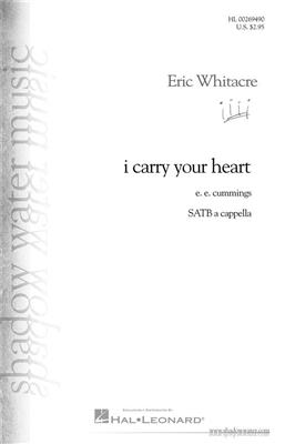 Eric Whitacre: I Carry Your Heart: Gemischter Chor mit Begleitung
