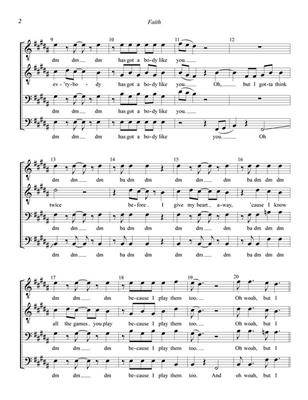 George Michael: Faith (as Sung by George Michael): (Arr. Kohl Kitzmiller): Männerchor A cappella