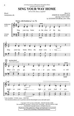 Joseph M. Martin: Sing Your Way Home: Gemischter Chor A cappella