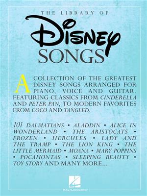 The Library of Disney Songs: Klavier, Gesang, Gitarre (Songbooks)