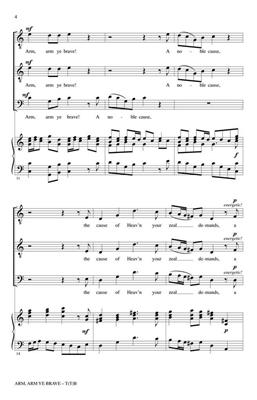 Georg Friedrich Händel: Arm, Arm Ye Brave: (Arr. John Leavitt): Männerchor mit Begleitung