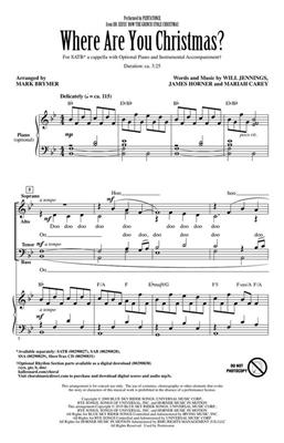 James Horner: Where Are You Christmas?: (Arr. Mark Brymer): Gemischter Chor A cappella