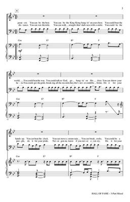 The Script: Hall of Fame: (Arr. Roger Emerson): Gemischter Chor mit Begleitung