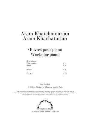 Aram Il'yich Khachaturian: Oeuvres pour Piano: Klavier Solo