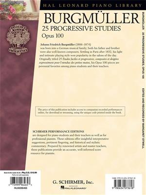 Burgmüller - 25 Progressive Studies, Opus 100: Klavier Solo