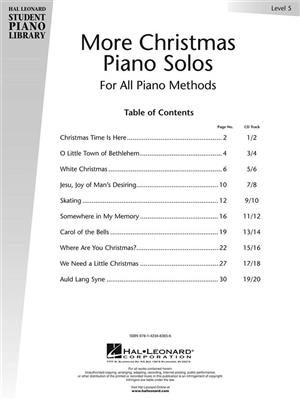 More Christmas Piano Solos - Level 5