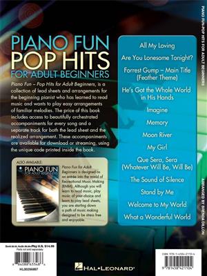 Piano Fun - Pop Hits for Adult Beginners: (Arr. Brenda Dillon): Klavier Solo
