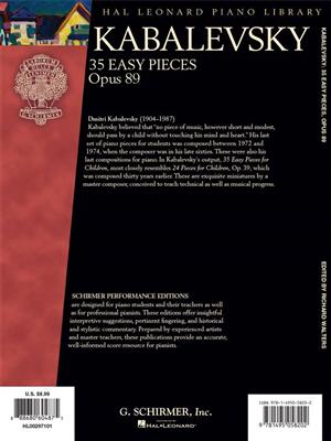 35 Easy Pieces Op. 89: Klavier Solo