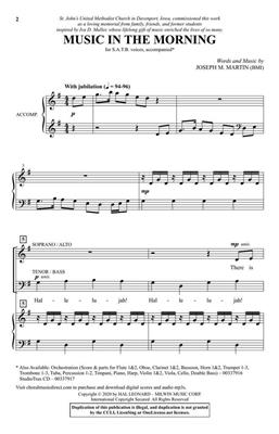Joseph M. Martin: Music in the Morning: Gemischter Chor mit Begleitung