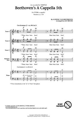 Beethoven's A Cappella 5th: (Arr. Jay Rouse): Männerchor A cappella