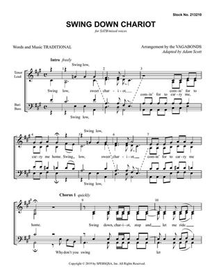 Swing Down Chariot: (Arr. The Vagabonds): Gemischter Chor A cappella