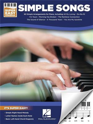 Simple Songs - Super Easy Songbook: Klavier Solo