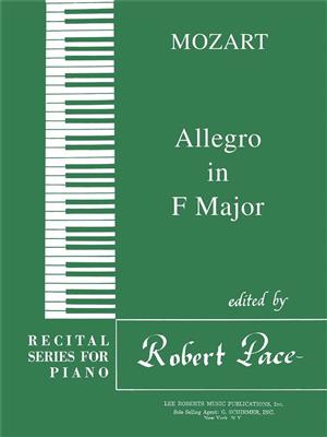Wolfgang Amadeus Mozart: Allegro In F Major: Klavier Solo