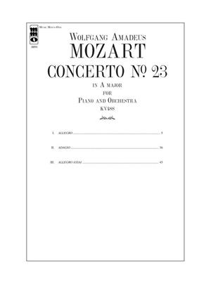 Mozart - Concerto No. 23 in A Major, KV488: Klavier Solo
