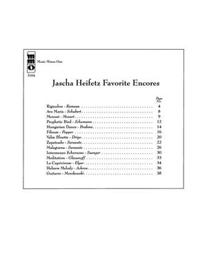 Jascha Heifetz - Favorite Encores: Violine Solo