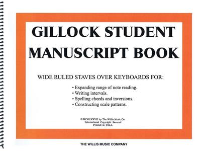 William Gillock: Gillock Student Manuscript Book: Notenpapier