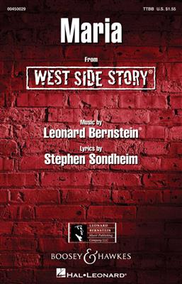 Leonard Bernstein: Maria: (Arr. William Stickles): Männerchor mit Klavier/Orgel