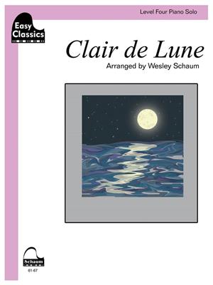 Clair de Lune: (Arr. Wesley Schaum): Klavier Solo