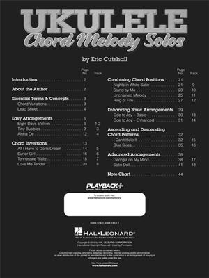 Eric Cutshall: Ukulele Chord Melody Solos: Ukulele Solo