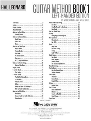 Hal Leonard Guitar Method Book 1 Left-Handed