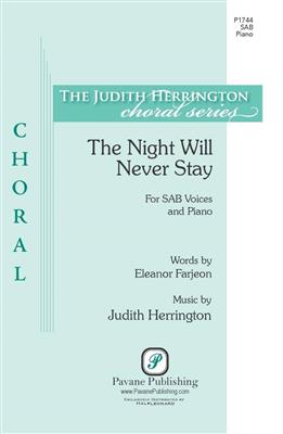The Night Will Never Stay: Gemischter Chor mit Begleitung