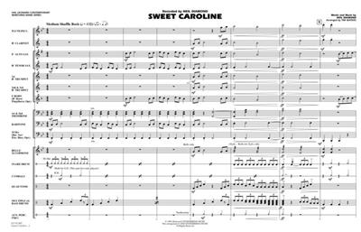 Neil Diamond: Sweet Caroline: (Arr. Tim Waters): Marching Band