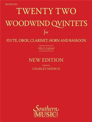 22 Woodwind Quintets - New Edition: (Arr. Albert Andraud): Holzbläserensemble
