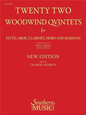 22 Woodwind Quintets - New Edition: (Arr. Albert Andraud): Holzbläserensemble