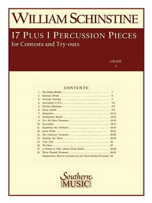 William J. Schinstine: 17 + 1 Percussion Pieces: Snare Drum