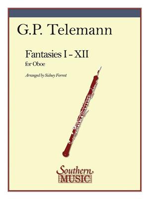 Georg Philipp Telemann: Fantasies I-XII (1 - 12): (Arr. Sidney Forrest): Oboe Solo