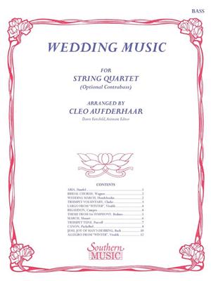 Wedding Music: (Arr. Cleo Aufderhaar): Kontrabass Solo