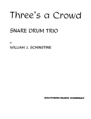Fred Hoey: Three's ( 3) A Crowd: Percussion Ensemble