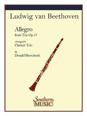 Ludwig van Beethoven: Allegro (From Trio Op. 87): (Arr. Donald Bierschenk): Klarinette Ensemble