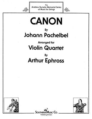 Johann Pachelbel: Canon: (Arr. Arthur Ephross): Violinensemble