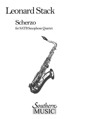 Leonard Stack: Scherzo For Saxophone Quartet: Saxophon Ensemble