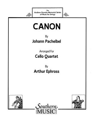 Johann Pachelbel: Canon: (Arr. Arthur Ephross): Cello Ensemble