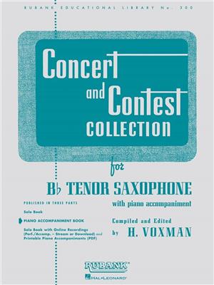 Concert And Contest Collection-Tenor Saxophone(PA): (Arr. Himie Voxman): Saxophon