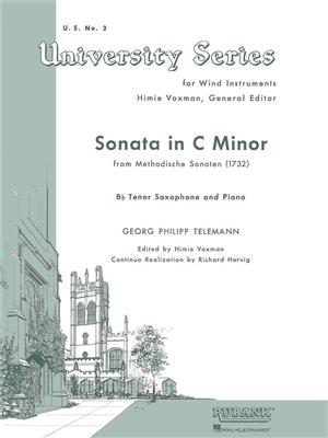Georg Philipp Telemann: Sonata in C Minor (from Methodische Sonaten): (Arr. Himie Voxman): Tenorsaxophon