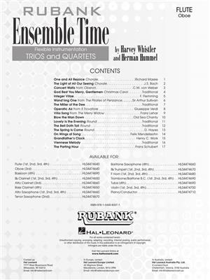 Ensemble Time - C Flutes (Oboe): (Arr. Harvey S. Whistler): Flöte Ensemble